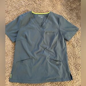 Medelita Women's Gray Scrub Top
